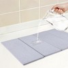 REGALWOVEN Foldable Diatomaceous Stone Dish Drying Mats for Kitchen Counter, Dishes, and Utensils - 3 of 4