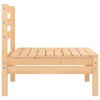 vidaXL Scandinavian Style Patio Middle Sofa Made from Solid Pinewood in Brown Finish, Easy to Assemble, Modular Design for Flexibility - 3 of 4