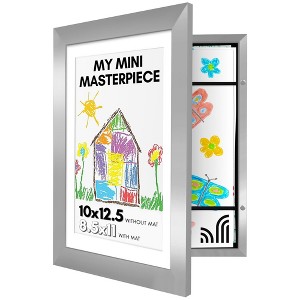 Americanflat Kids Art Frame with shatter-resistant glass - Front opening Wall Display for Artworks - Available in a variety of Colors - 1 of 4