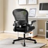 Captiva Designs Ergonomic High-Back Mesh Office Chair Adjustable Height Swivel Chair with Flip-Up Armrests, Black - 2 of 4