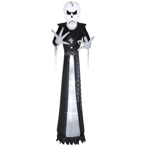 Gemmy Giant Airblown Inflatable Dapper Skull Ghoul, 12 ft Tall, White - 1 of 4