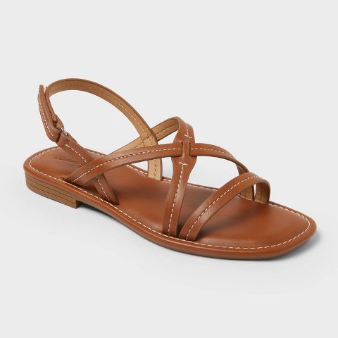 Женские сандалии Universal Thread Women's Cognac Ankle Strap Sandals - Universal Thread™ Cognac 8.5