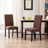 WestinTrends  Upholstered Linen Fabric Dining Chair - 2 of 4