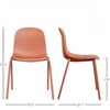 FONTOI Accent Chair, 4PCS Modern Dining Chair with Unupholstered, Kitchen Dining Room Chairs with Armless, Orange, 21.26"*20.08"*33.27" - 2 of 4