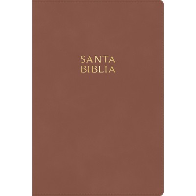Rvr 1960 Biblia Letra Gigante, Café Madera, Símil Piel, Con Índice - by  B&h Español Editorial (Leather Bound)