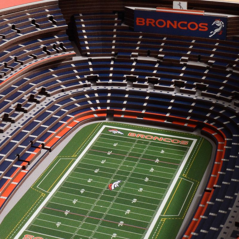 NFL Denver Broncos 25-Layer StadiumViews 3D Wall Art, 3 of 6