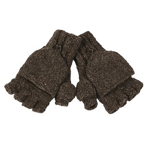 Fingerless Gloves With Button Flap and Fleece Lining_Nirvanna Designs - 1 of 4