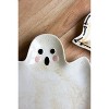 "BOO" Ghost Ceramic Serving Platters – 1" Tall Festive Trays Set of 2 by Kalalou - 2 of 4
