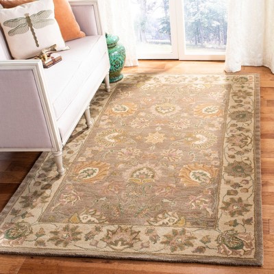 Heritage Brown and Ivory Hand-Tufted Wool Area Rug