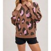Women's Leopard Colorblock Sweater - BluIvy - 3 of 4