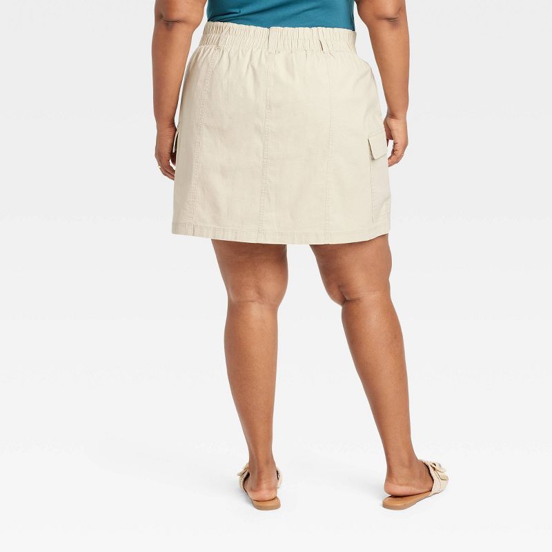 Women's High-Rise Cargo Mini A-Line Skirt - Ava & Viv™, 2 of 5