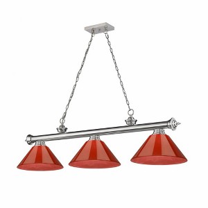 Z-Lite Cordon 3 - Light Chandelier in  Brushed Nickel - 1 of 2