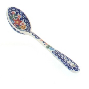 Blue Rose Polish Pottery 65 Vena Soup Spoon - 1 of 1
