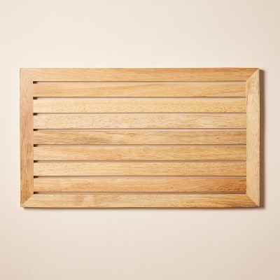 Mdesign Bamboo Non-slip Indoor/outdoor Spa Bath Mat - Natural Light Wood :  Target