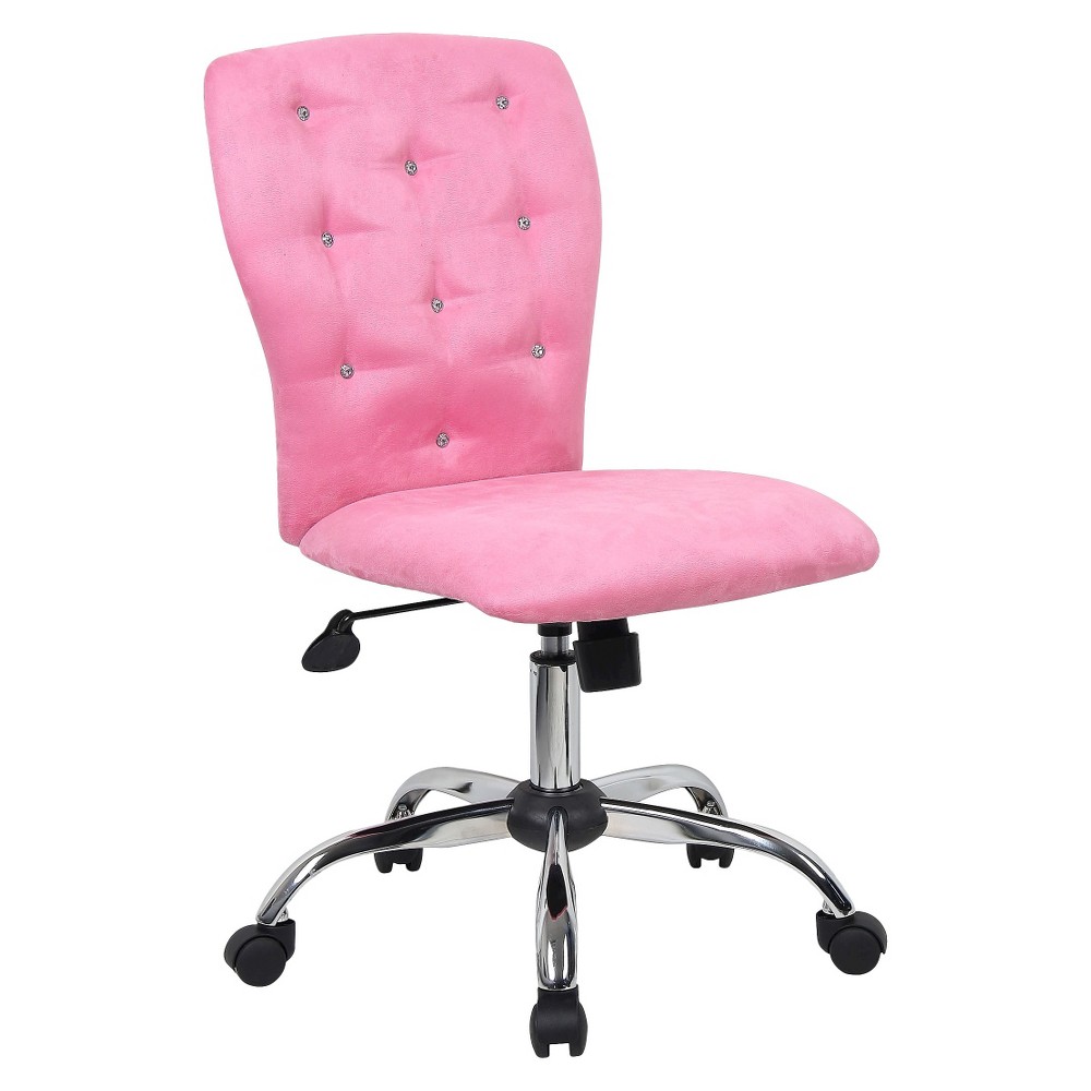 Photos - Computer Chair BOSS Microfiber Task Chair with Tufting - Pink 