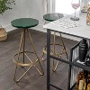 JONATHAN Y Spiroa Modern Industrial Metal Backless Circular Bar Stool - image 2 of 4