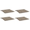 vidaXL Chair Cushion Set of 4 Taupe Oxford fabric (100% polyester) - 3 of 4