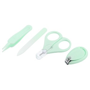 Unique Bargains Children Portable Nail Clippers Set Toenail Clippers 3.11"x2.24"x0.39" Green 1 Set - 1 of 4