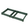 Vioscapes 4"x2" Square Raised Garden Bed Garden Green - 2 of 2