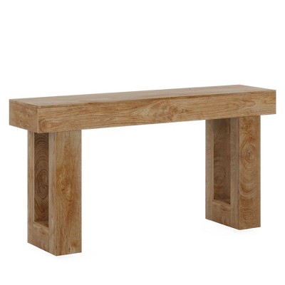 Lirago, Rustic Wooden Sofa Table & Entryway Table, Made of Engineered Wood, 13.77"D x 63"W x 33.46"H, Wood Color