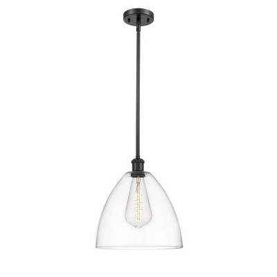 Bristol Glass - 1 Light Mini Pendant In Industrial Style-12.75 Inches Tall and 12 Inches Wide