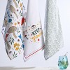 Folkulture Christmas Kitchen Towels, Set of 3 (20" x 26") 100% Cotton Dish Towels for Christmas Décor, Hand Towels for Farmhouse (Keep Growing) - 4 of 4