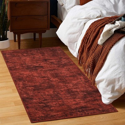 Modern Washable Rugs Abstract Area Rug Non Slip Low Pile Accent Rugs for Living Room Bedroom