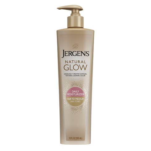 Jergens Natural Glow Daily Moisturizer Self Tanner Body Lotion Fair To Medium Tone Sunless Tanning Target