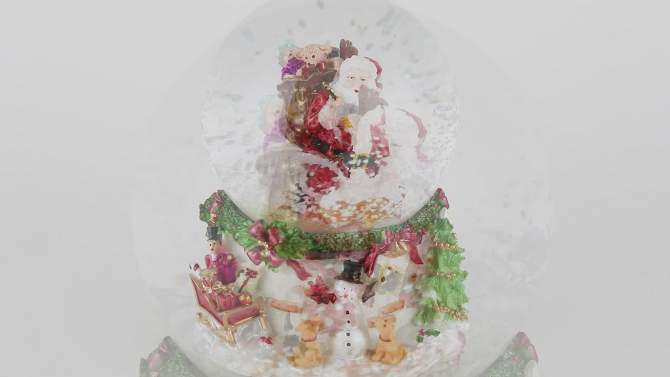 Northlight 7" Santa Claus in Chimney Musical Christmas Snow Globe, 2 of 7, play video