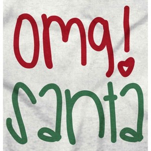 Cute Christmas OMG Santa Claus Toddler Baby Girl T Shirt Brisco Brands - 1 of 4