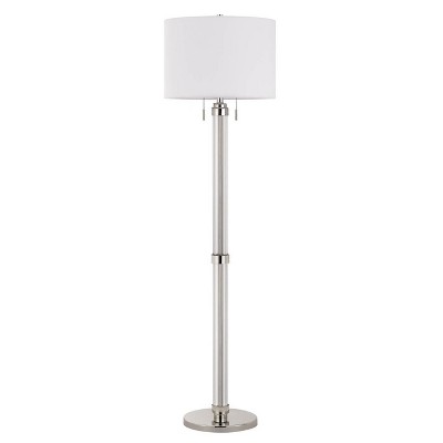 60" Metal Montilla Acrylic Floor Lamp with Fabric Shade - Cal Lighting