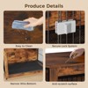 XBRIGH 27/32/38/43in  Dog Crate Furniture with Lock & Tray, Wooden End Table Kennel for Small/Medium Dogs, Indoor Decorative Pet Cage - 2 of 4