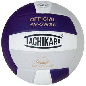 Tachikara Indoor Sensi Tec Composite Competition Volleyball - Purple/White/Silver - 1 of 1