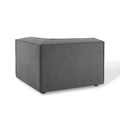 Charcoal Polyester Restore Minimalist Sectional Sofa Corner Chair