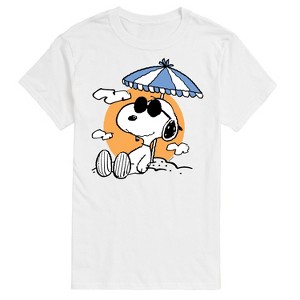 Men's - Peanuts - Snoopy's Beach Day Short Sleeve Graphic T-Shirt - 1 of 4