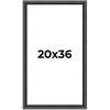 PosterPalooza | Refined Black Picture Frame - UV Acrylic, Foam Board Backing, Hanging Hardware - 2 of 4