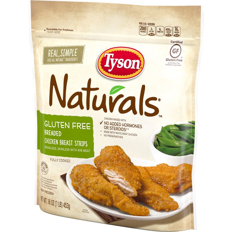 Tyson Gluten Free Breaded Chicken Strips - Frozen - 16oz, 4 of 11