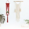 Unique Bargains Macrame Plant Hanger Woven Cotton Indoor Outdoor Decorative - 2 of 4