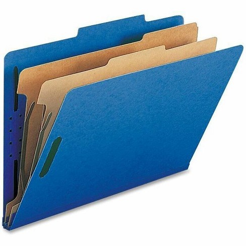 Nature Saver Legal Recycled Classification Folder - Dark Blue - Case of 10 - image 1 of 2