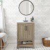 Taylor & Logan 25" Vivien Bathroom Vanity Brown: Stoneware Top, Wood Frame, Single Basin - 3 of 4