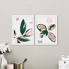 15" x 21" (Set of 2) Blush Leaves Floral and Botanical Framed Wall Art Prints Pink - Wynwood Studio - 4 of 4