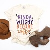 Simply Sage Market Kinda Witchy Before Coffee Garment Dyed Tee - M - Ivory - 3 of 4