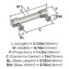 Amerock Faircrest Pull for Cabinets, Drawers, and Furniture - 4 of 4