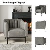 Carsten Industry 30" Wide Faux Leather Chair with Metal Leg Set Of 2| HULALA HOME - 4 of 4
