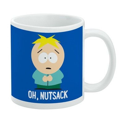 South Park Butters Oh Nutsack Ceramic Coffee Mug, Novelty Gift Mugs for Coffee, Tea and Hot Drinks, 11oz, White
