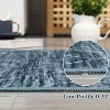 Machine Washable Modern Distressed Rug for Living Room, Ultra-Soft Low-Pile Non-Slip Carpet for Bedroom Dining Room Office - 2 of 4