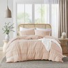 510 Design Full Porter Soft Washed Pleated Duvet Cover Set Blush - 3 of 4