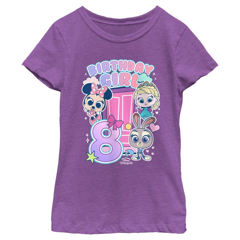 Girl's Doorables Birthday Girl 8 T-Shirt, 1 of 5