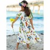 Boho Butterfly Off The Shoulder Maxi Dress Mia Belle Girls - 4 of 4