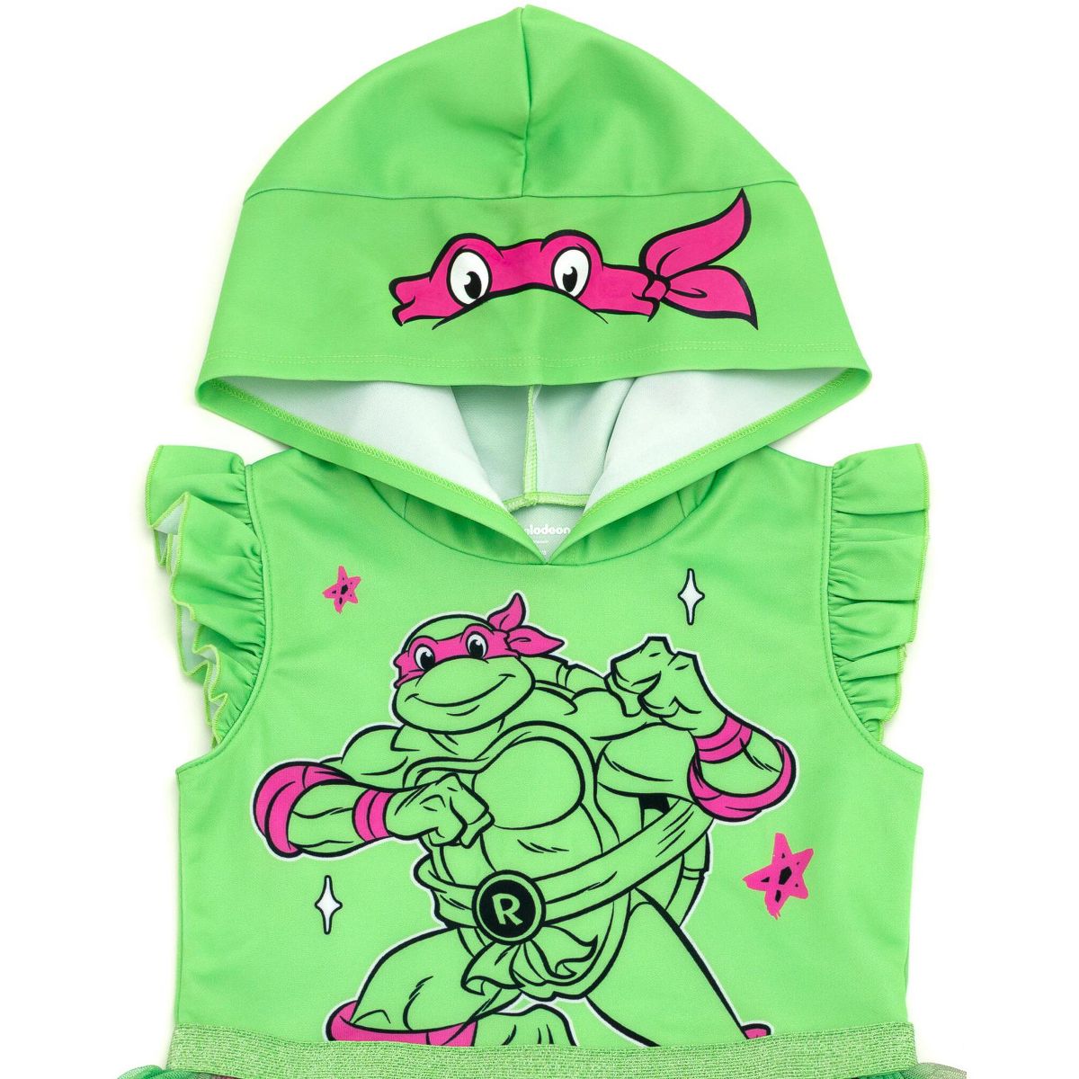 Teenage Mutant Ninja Turtles Raphael Scuba Cosplay Tulle Dress Little Kid to Big Kid - thumbnail 3